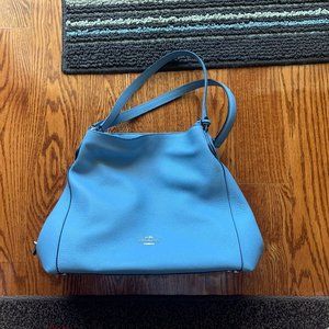 new coach blue tote